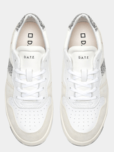 D.A.T.E- Court-2.0-Nylon-White-Glitter-Trainers W401-C2-NY-11 izzi-of-baslow