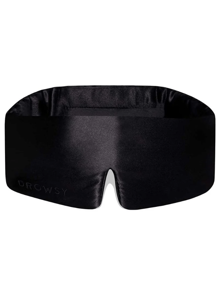Drowsy Sleep Co Gifts One Size Drowsy Sleep Co Black Jade Silk Sleep Eye Mask DROW-BLACKJ-MASK izzi-of-baslow