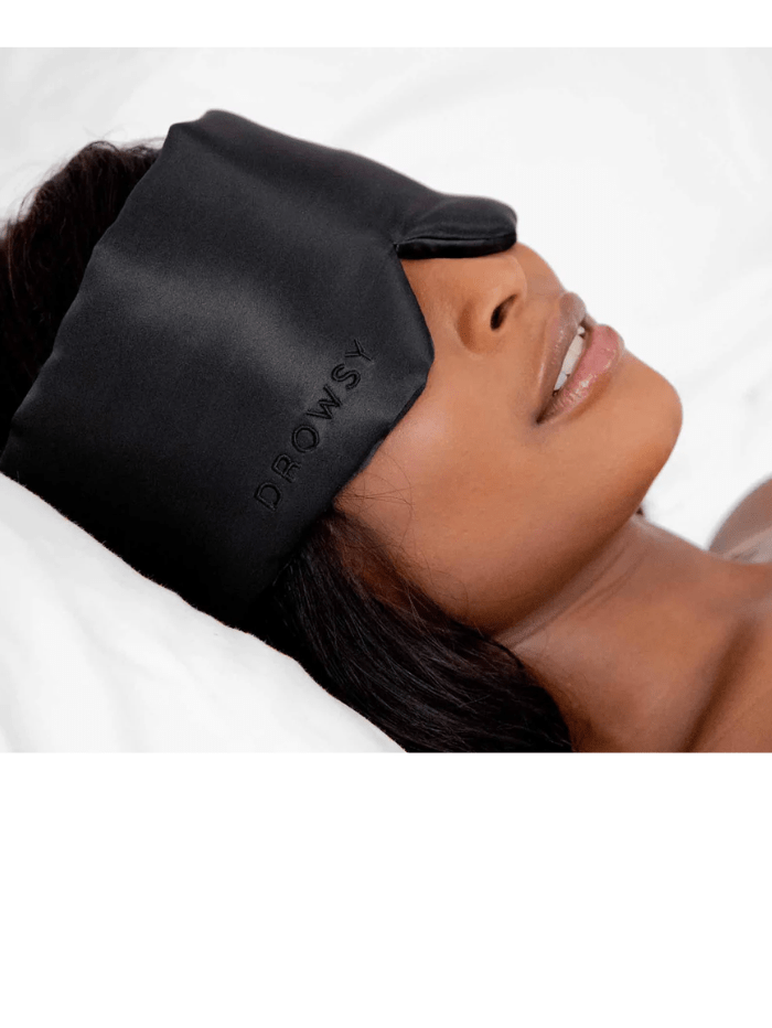 Drowsy Sleep Co Gifts One Size Drowsy Sleep Co Black Jade Silk Sleep Eye Mask DROW-BLACKJ-MASK izzi-of-baslow