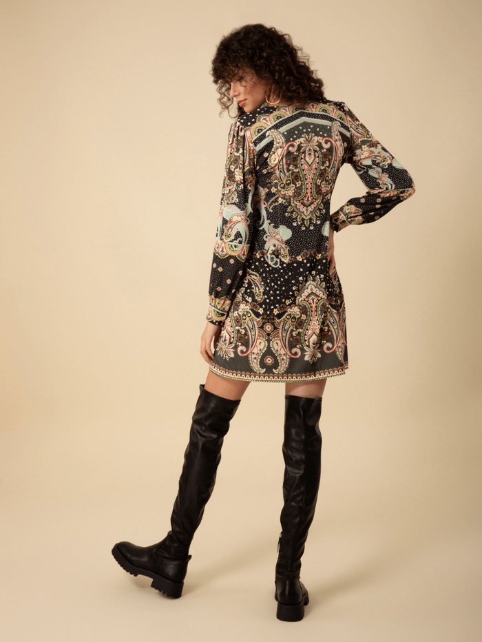 Hale Bob Dresses Hale Bob AMORA Printed Mini Dress 47AA610A izzi-of-baslow