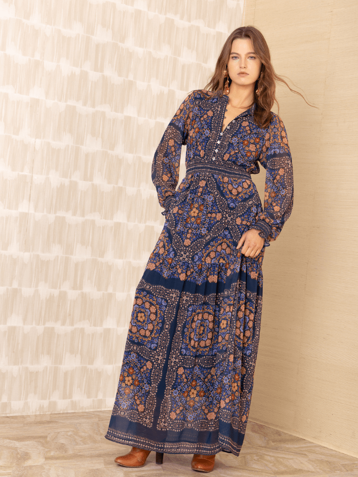 Hale Bob Women's MARISOL Chiffon Maxi Dress 57EY610A – Izzi of Baslow