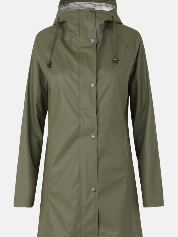 Ilse Jacobsen Coats and Jackets Ilse Jacobsen RAIN87 Army Raincoat 410 izzi-of-baslow