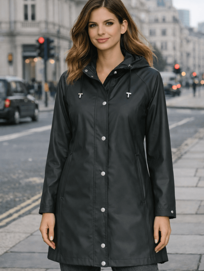 Ilse Jacobsen Coats and Jackets Ilse Jacobsen T Rain87 Raincoat Dark Shadow 033 izzi-of-baslow