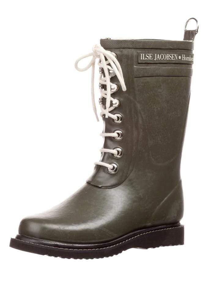 Ilse-Jacobsen-Medium-Length-Rubber-Lace-Up-Wellington-Boots-Army-RUB 15 41 izzi-of-baslow