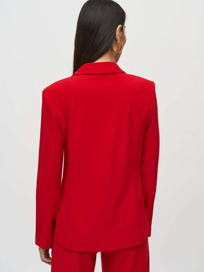 Joseph Ribkoff Coats and Jackets Joseph Ribkoff Fitted Blazer In Lipstick Red 244095 Col 3229 izzi-of-baslow