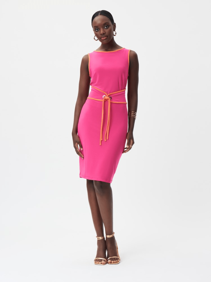 Joseph ribkoff pink deals dress