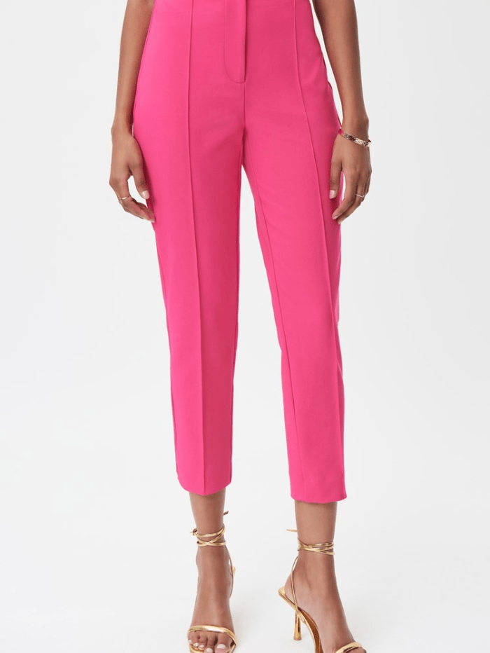 Joseph Ribkoff Stretch Woven Twill Cropped Trousers Pink 232222 3965