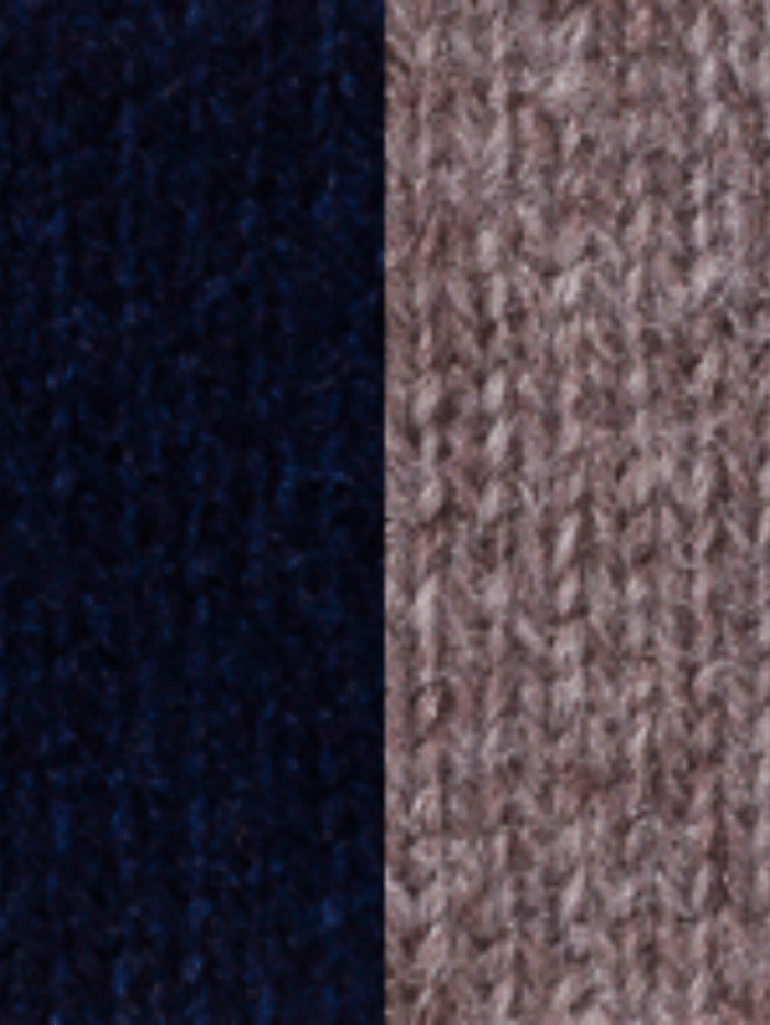 Kinross-Cashmere-Navy-&-Seal-Twist-Stitch-Poncho LFAC1-C99 izzi-of-baslow