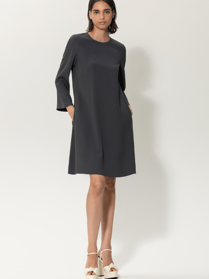 Luisa-Cerano-Dark-Grey-Mini-Dress 788456 3417 Col 190 izzi-of-baslow