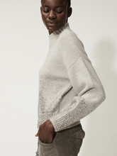 Luisa Cerano Knitwear Luisa Cerano Stone Metallic Print Pullover 188312 5292 Col 0122 izzi-of-baslow