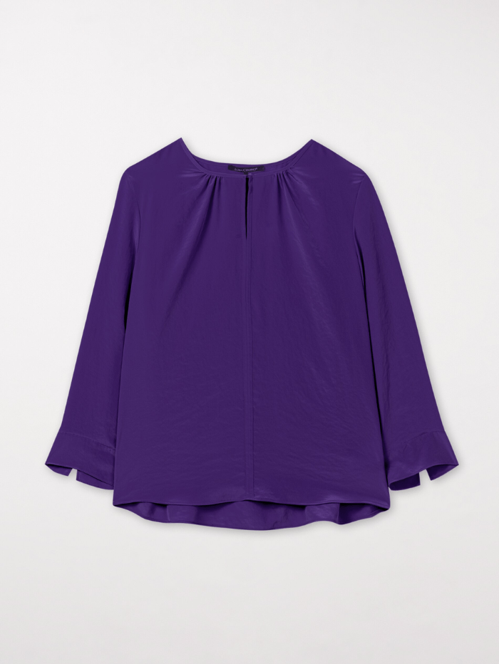 Luisa Cerano Flowing Blouse in Deep Purple 287504 1687 0870 izzi-of-baslow