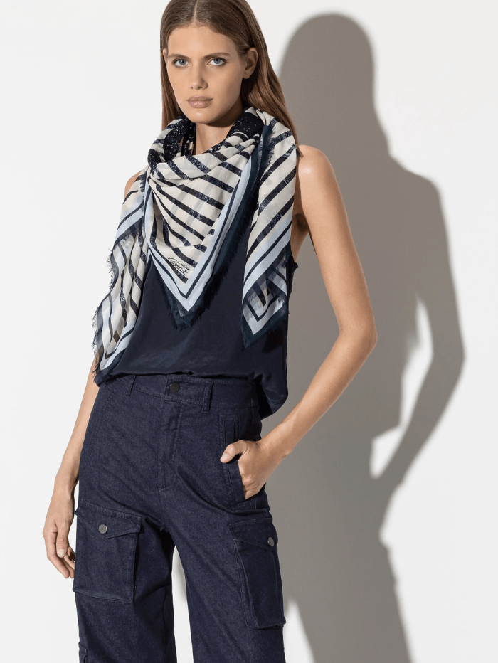 Luisa-Cerano-Scarf-With-Printed-Lettering-898774 9355 Col 7072 izzi-of-baslow