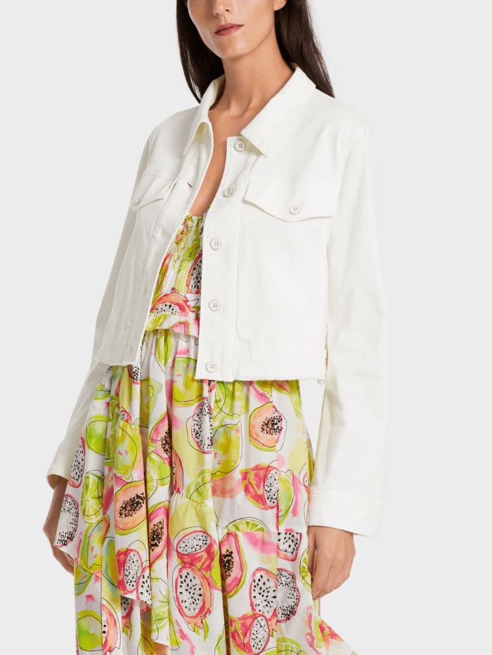 Marc-Cain-Collections-Denim-Jacket-In-Off-White WC 31.10 D69 COL 110 izzi-of-baslow