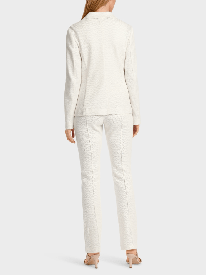 Marc-Cain-Collections-Slim-Fit-Knitted-Blazer-In-Off-White WC 34.11 J43 COL 110 izzi-of-baslow