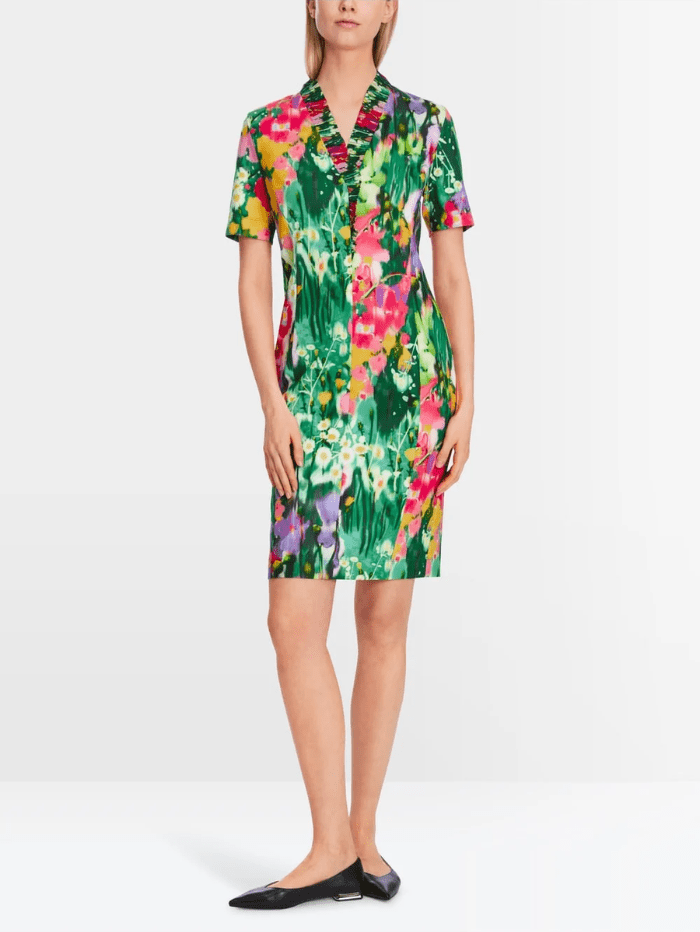 Marc-Cain-Collections-Dress-With-Pleated-Bodice-XC 21.09 J02 COL 558-izzi-of-baslow Edit alt text