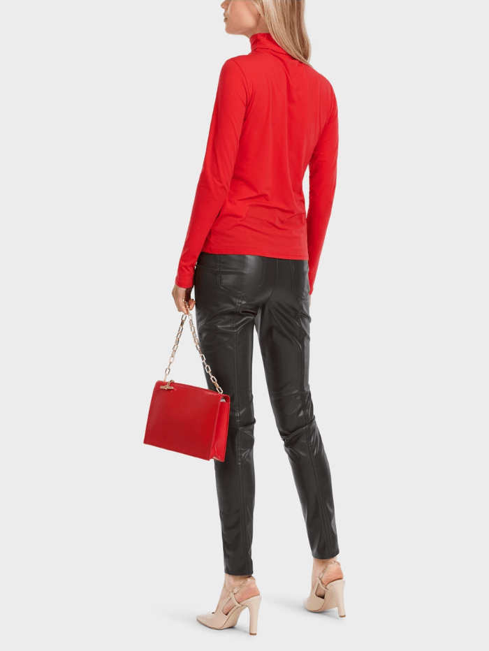 Marc-Cain-Collections-Jumper-With-Roll-Neck-In-Red VC 48.54 J03 COL 270 izzi-of-baslow