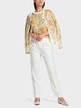Marc-Cain-Collections-Sleeveless-Floral-Print-Top-In-Pale-Lemon WC 61.09 M34 COL 420 izzi-of-baslow