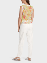 Marc-Cain-Collections-Sleeveless-Floral-Print-Top-In-Pale-Lemon WC 61.09 M34 COL 420 izzi-of-baslow
