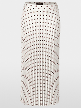 Marc Cain Collections Skirts 1 Marc Cain Collections Maxi Pleated Skirt With Polka Dot Print YC 71.15 W28 COL 110 izzi-of-baslow