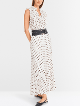 Marc Cain Collections Skirts Marc Cain Collections Maxi Pleated Skirt With Polka Dot Print YC 71.15 W28 COL 110 izzi-of-baslow