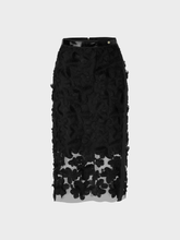 Marc-Cain-Collections-Tulle-Lace-Black-Midi-Skirt-VC 71.06 W52 COL 900 izzi-of-baslow