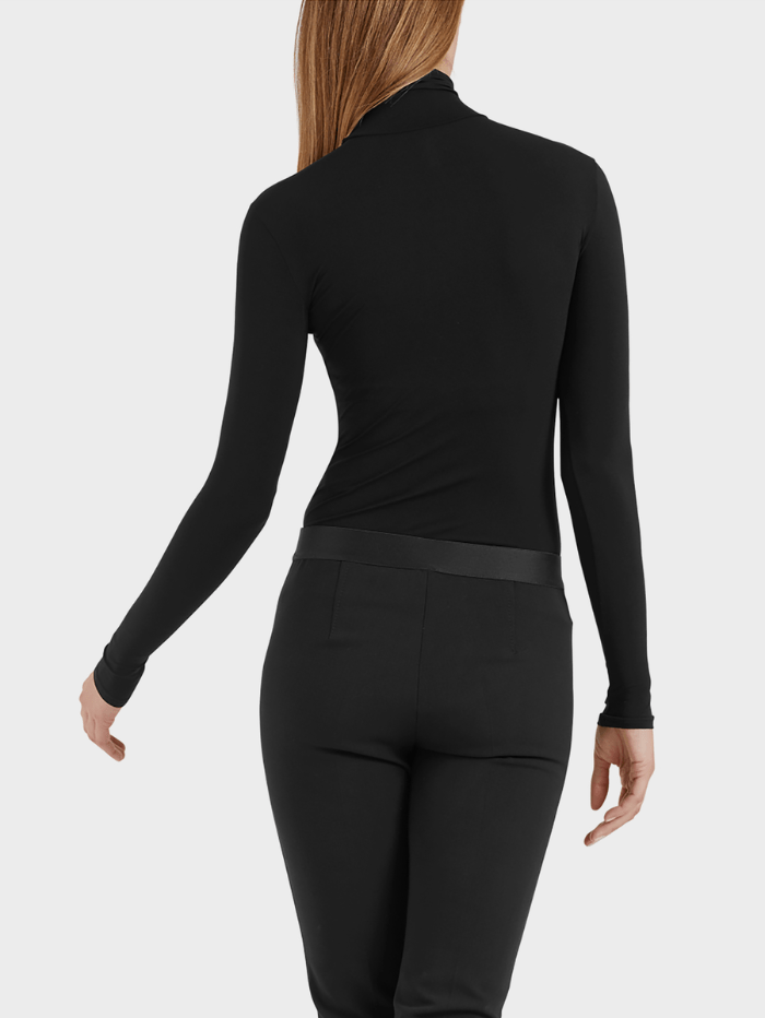 Marc Cain Collections Tops Marc Cain Collections Black Roll Neck Top +E 48.54 J03 COL 900 izzi-of-baslow