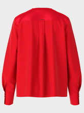 Marc-Cain-Collections-Red-Blouse-With-V-Neck-VC 51.45 W01 COL 270 izzi-of-baslow