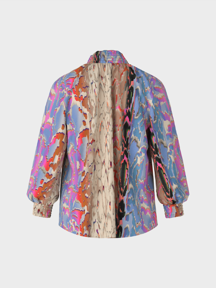 Marc Cain Collections Tops Marc Cain Collections Colourful Print Blouse VC 51.09 W41 COL 321 izzi-of-baslow