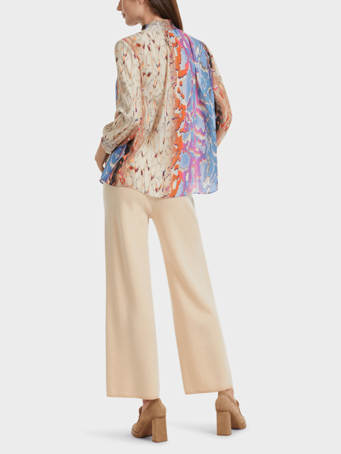 Marc Cain Collections Tops Marc Cain Collections Colourful Print Blouse VC 51.09 W41 COL 321 izzi-of-baslow