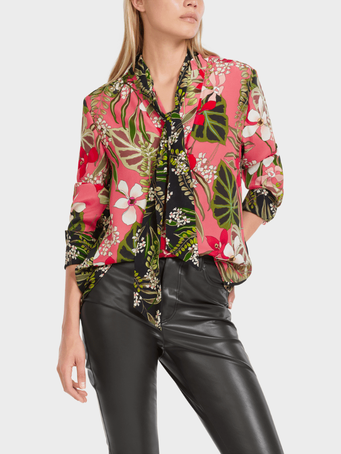 Marc-Cain-Collections-Blouse-With-Floral-Print VC 51.40 W61 COL 222 izzi-of-baslow