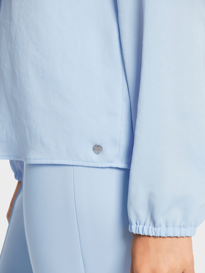 Marc-Cain-Collections-Light-Blue-Blouse With Ruffles WC 51.23 W39 COL 320 izzi-of-baslow