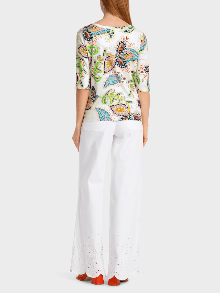 Marc-Cain-Collections-Print-Leaf-Motif-T-Shirt-WC 48.66 J47 COL 110 izzi-of-baslow
