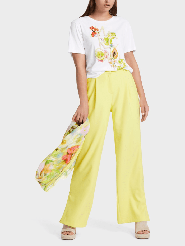 Marc-Cain-Collections-T-Shirt-With-3D Appliqué WC 48.11 J40 COL 100