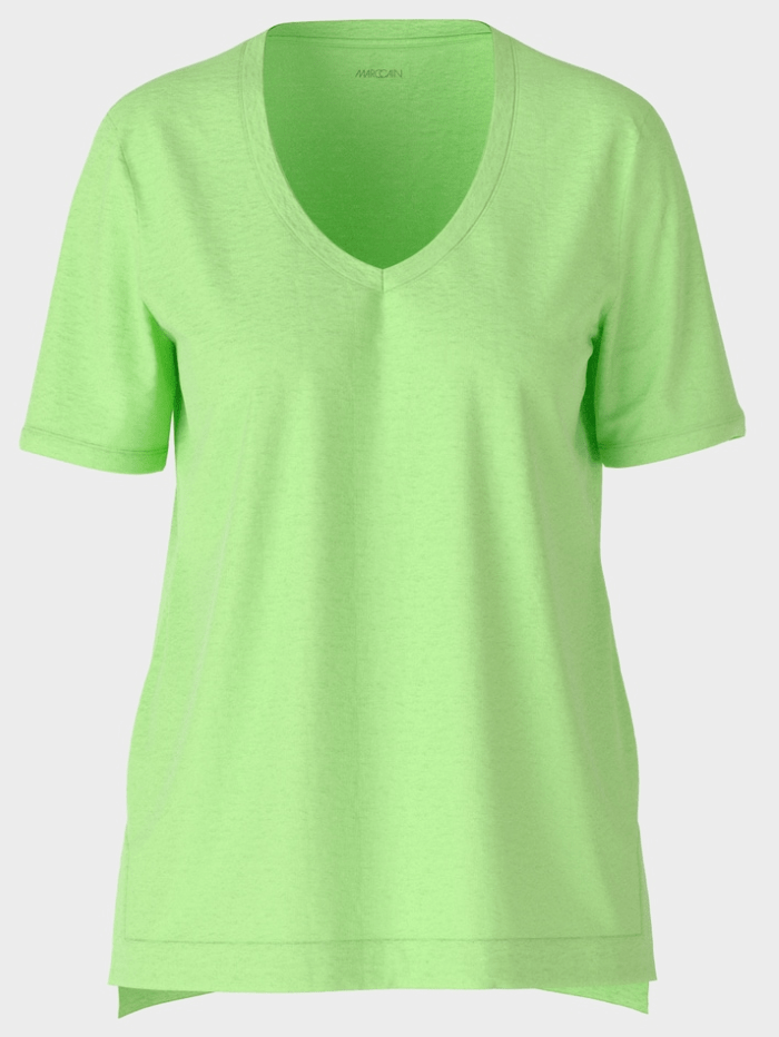 Marc-Cain-Collections-V-Neck-T-Shirt-In-Apple-Green WC 48.34 J54 COL 531 izzi-of-baslow