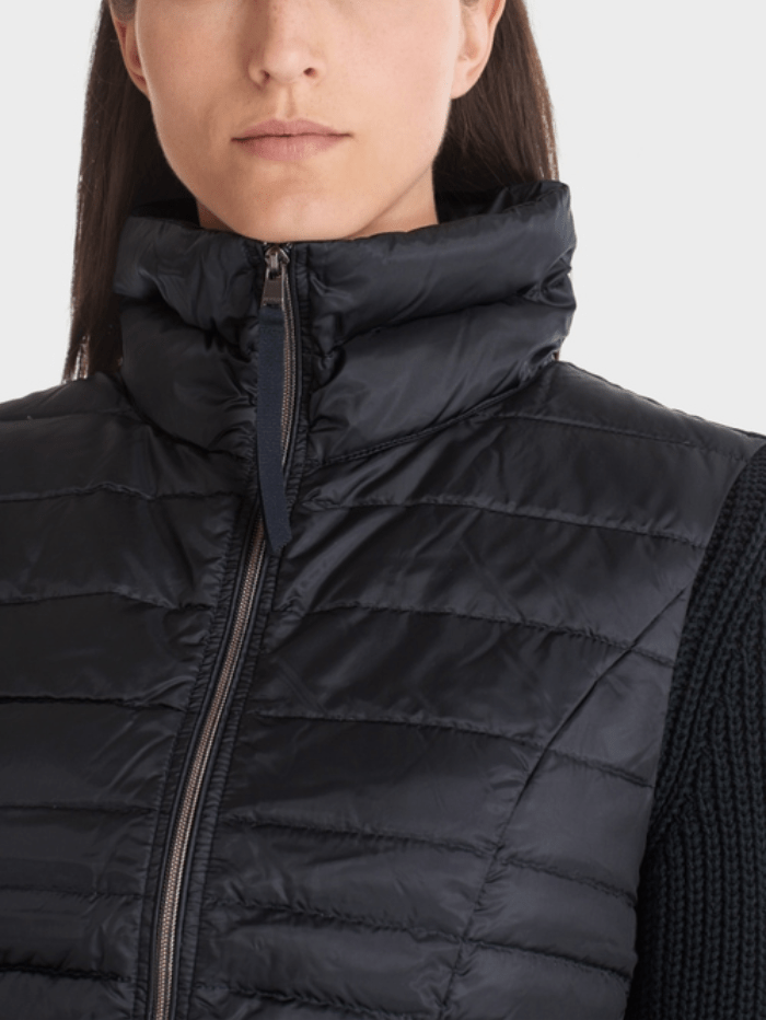 Marc Cain Essentials Coats and Jackets Marc Cain Essentials Quilted Gilet with Down Midnight Blue +E 37.15 W11 395 izzi-of-baslow