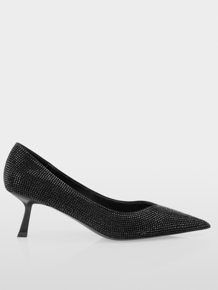Marc Cain Glam Shoes Marc Cain Pointed Shoes With Glittering Crystals In Black YG SD.01 L02 COL 900 izzi-of-baslow