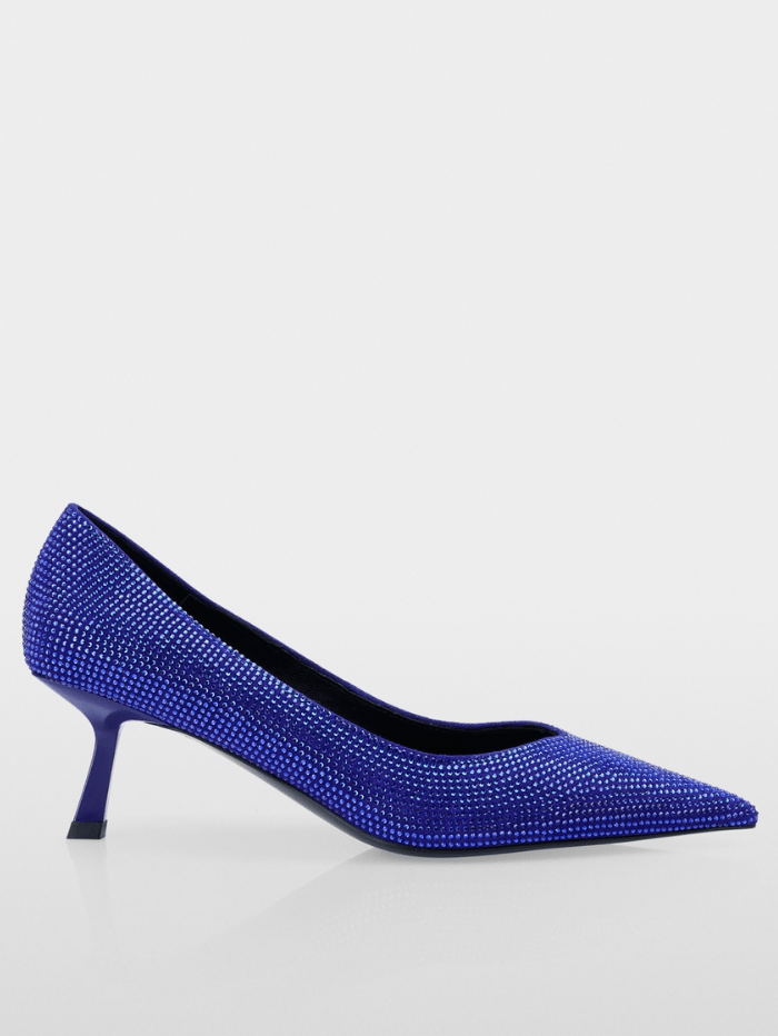 Marc Cain Glam Shoes Marc Cain Shoes Pointed Shoes With Glittering Crystals In Violet Blue YG SD.01 L02 COL 757 izzi-of-baslow