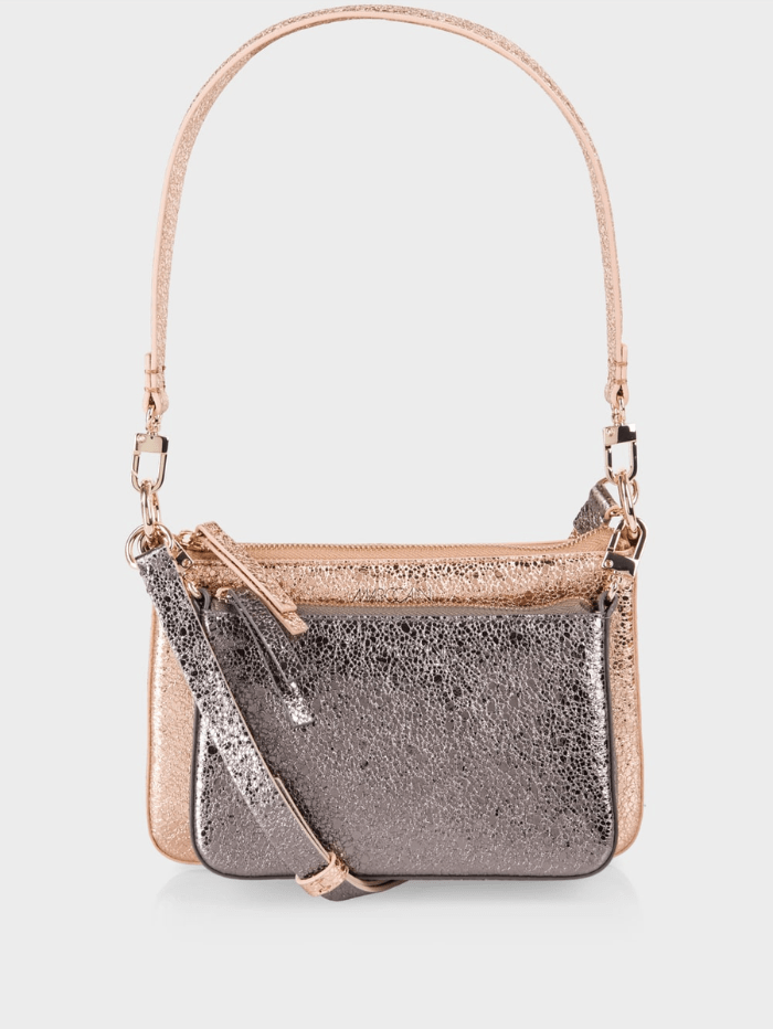 Marc Cain Handbags One Size Marc Cain Mini Bag With Metallic Effect WB TM.04 Z06 Col 203 izzi-of-baslow