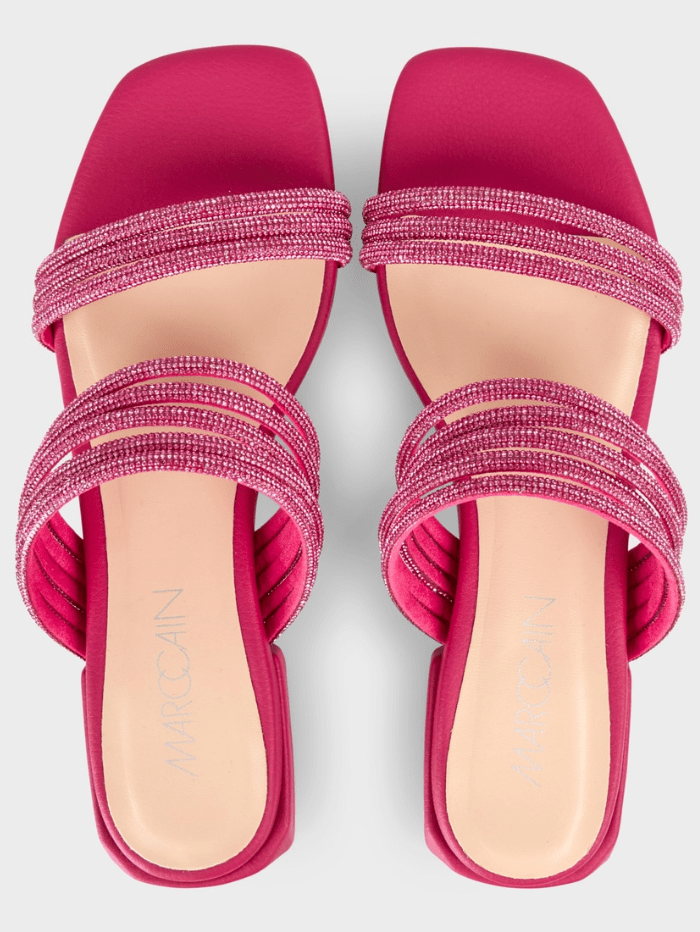 Pink flat mules sales