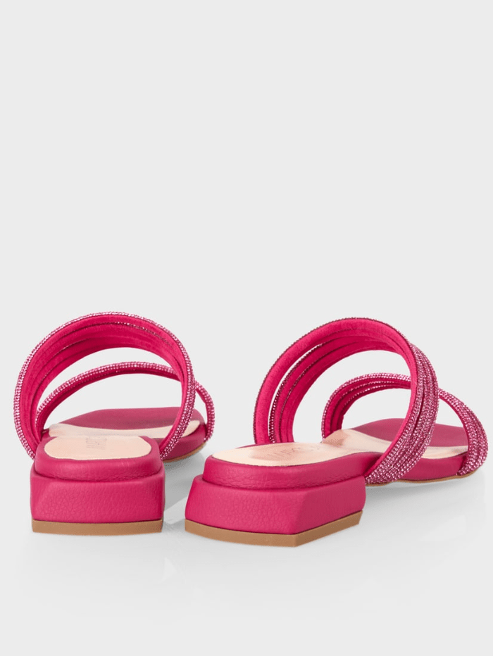 Marc-Cain-Fuchsia-Flat-Mules-With-Glitter-Straps-WB SG.09 Z08 COL 267 izzi-of-baslow