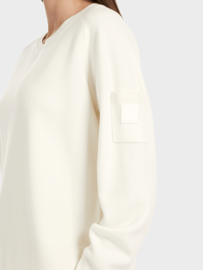 Marc Cain Sports Knitwear Marc Cain Sports Off White Jumper VS 41.03 M60 COL 110 izzi-of-baslow