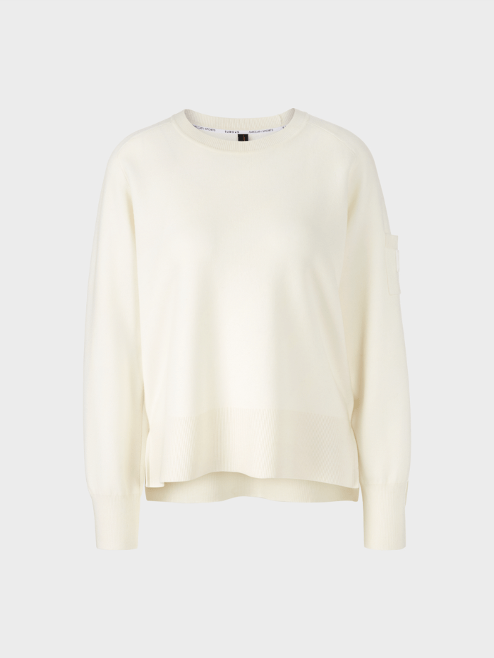Marc Cain Sports Knitwear Marc Cain Sports Off White Jumper VS 41.03 M60 COL 110 izzi-of-baslow