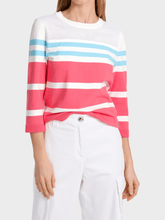 Marc Cain Sports Knitwear Marc Cain Sports Striped Jumper WS 41.35 M35 COL 238 izzi-of-baslow