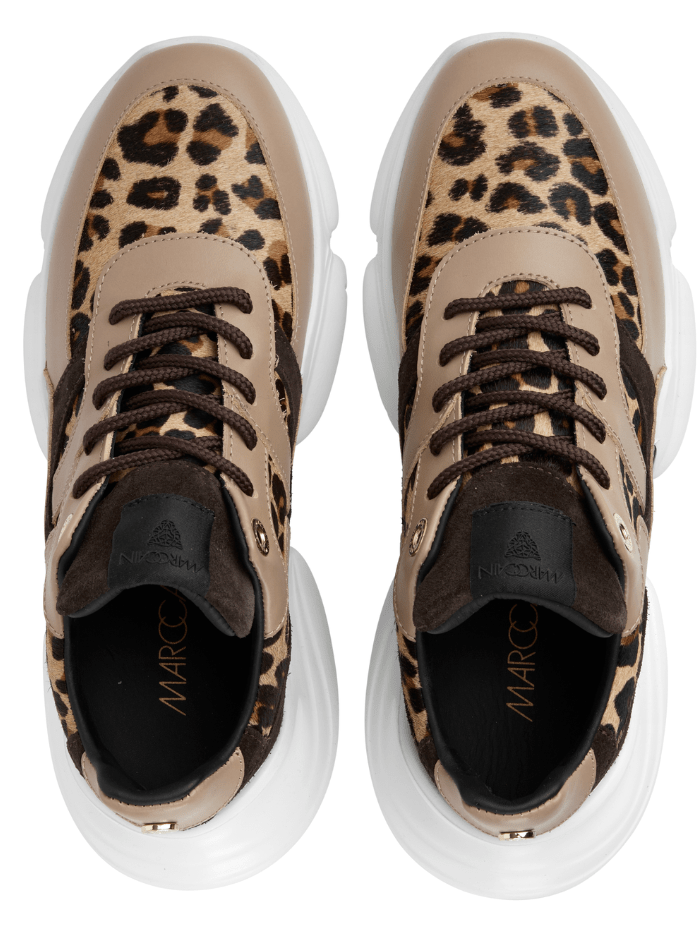 Marc Cain Sports Women's Leather Platform Sole Trainers With