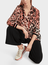 Marc-Cain-Sports-Blouse-In-Leopard-Print-Campari-Colour VS 51.04 W02 COL 278 izzi-of-baslow