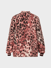 Marc-Cain-Sports-Blouse-In-Leopard-Print-Campari-Colour VS 51.04 W02 COL 278 izzi-of-baslow