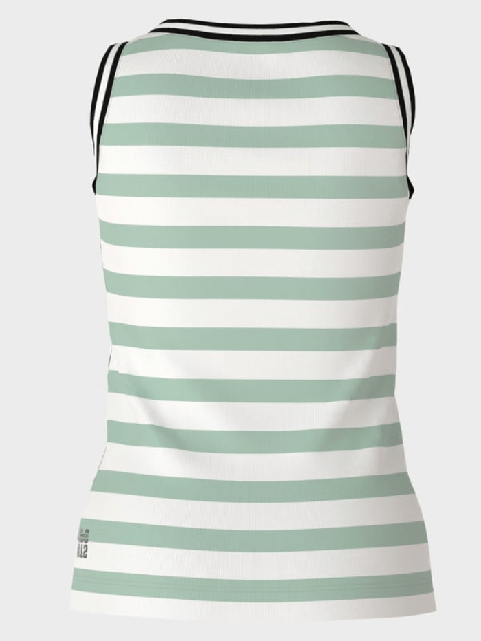 Marc-Cain-Sports-Sleeveless-Striped-Top-In-Soft-Sage-WS 61.05 J53 Col 509 izzi-of-baslow