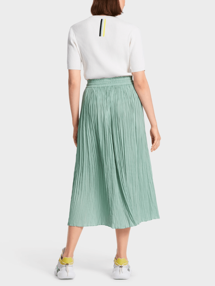 Marc-Cain-Sports-Midi-Length-Pleated-Skirt-In-Soft-Sage WS 71.01 W39 Col 509 izzi-of-baslow