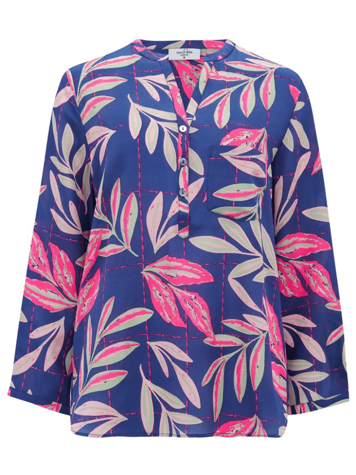 Mercy Delta Tops Mercy Delta Stanford Kew Gardens Sapphire Blouse izzi-of-baslow