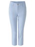 Oui Trousers 8/34 Oui Cotton Capri Trousers In Light Blue 78878 Col 5180 izzi-of-baslow
